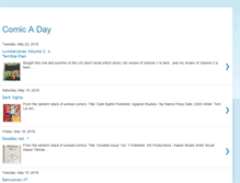 Tablet Screenshot of dailycomicreview.blogspot.com