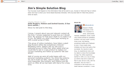 Desktop Screenshot of jimssimplesolution.blogspot.com