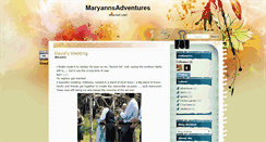 Desktop Screenshot of maryannsadventures.blogspot.com