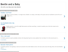 Tablet Screenshot of beetleandababy.blogspot.com