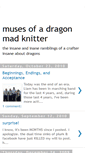 Mobile Screenshot of dragonmadknitter.blogspot.com