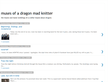 Tablet Screenshot of dragonmadknitter.blogspot.com