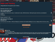 Tablet Screenshot of habsandhockey.blogspot.com