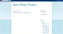 Desktop Screenshot of bestwheyproteinblog.blogspot.com