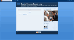 Desktop Screenshot of cardinalnewmansociety.blogspot.com
