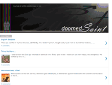 Tablet Screenshot of doomedsaint.blogspot.com