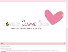 Tablet Screenshot of lovelycosme.blogspot.com