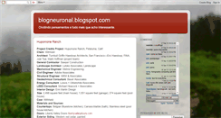 Desktop Screenshot of blogneuronal.blogspot.com