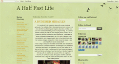 Desktop Screenshot of a-half-fast-life.blogspot.com