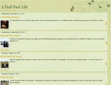Tablet Screenshot of a-half-fast-life.blogspot.com