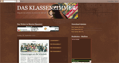 Desktop Screenshot of dasklassenzimmer.blogspot.com