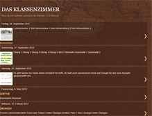 Tablet Screenshot of dasklassenzimmer.blogspot.com