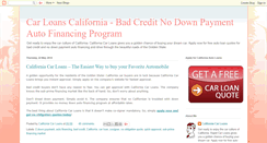 Desktop Screenshot of californiacarloans.blogspot.com