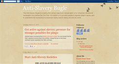 Desktop Screenshot of antislaverybugle.blogspot.com