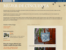 Tablet Screenshot of mujerdecincuenta.blogspot.com