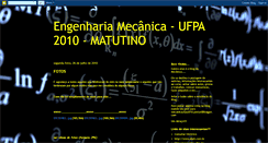 Desktop Screenshot of mecanicaufpa2010.blogspot.com