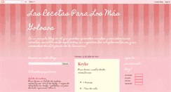 Desktop Screenshot of lasrecetasparalosmasgolosos.blogspot.com