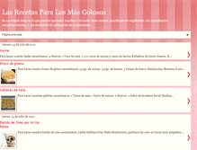 Tablet Screenshot of lasrecetasparalosmasgolosos.blogspot.com