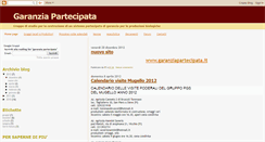 Desktop Screenshot of garanziapartecipata.blogspot.com