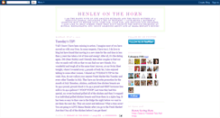 Desktop Screenshot of henleyonthehorn.blogspot.com