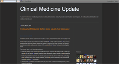 Desktop Screenshot of clinicalmedicineupdate.blogspot.com