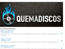 Tablet Screenshot of djquemadiscos.blogspot.com