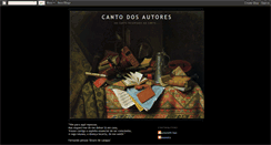 Desktop Screenshot of cantodosautores.blogspot.com