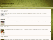 Tablet Screenshot of colemancapersandcooking.blogspot.com