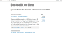 Desktop Screenshot of cockrelllawfirm.blogspot.com