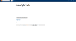 Desktop Screenshot of mmafightvids.blogspot.com