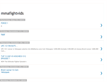 Tablet Screenshot of mmafightvids.blogspot.com