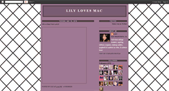 Desktop Screenshot of lilylovesmac.blogspot.com
