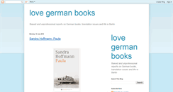 Desktop Screenshot of lovegermanbooks.blogspot.com