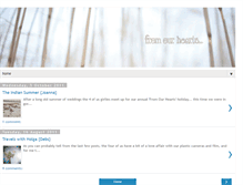 Tablet Screenshot of fromourheartstoourhands.blogspot.com