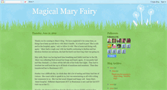 Desktop Screenshot of magicalmaryfairy.blogspot.com