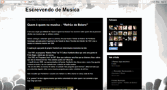 Desktop Screenshot of escrevendodemusica.blogspot.com