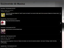 Tablet Screenshot of escrevendodemusica.blogspot.com