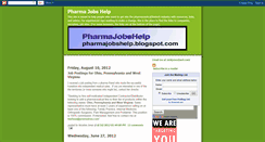 Desktop Screenshot of pharmajobshelp.blogspot.com