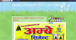 Desktop Screenshot of ambecement.blogspot.com