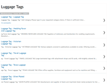 Tablet Screenshot of luggagetags.blogspot.com