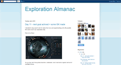 Desktop Screenshot of explorationalmanac.blogspot.com