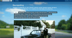 Desktop Screenshot of baurspotting.blogspot.com