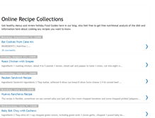 Tablet Screenshot of onlinerecipecollections.blogspot.com