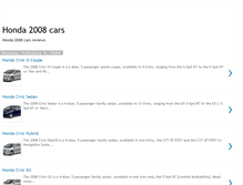 Tablet Screenshot of honda-2008-cars.blogspot.com