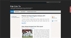 Desktop Screenshot of paktvcric.blogspot.com