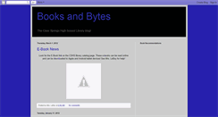 Desktop Screenshot of cshsbooksandbytes.blogspot.com