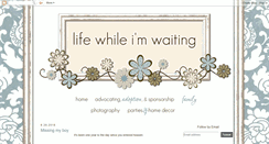 Desktop Screenshot of lifewhileimwaiting.blogspot.com