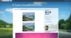 Desktop Screenshot of elespaciogeograficovenezolano.blogspot.com