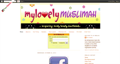 Desktop Screenshot of mylovelymuslimah.blogspot.com