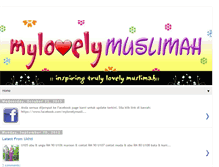 Tablet Screenshot of mylovelymuslimah.blogspot.com